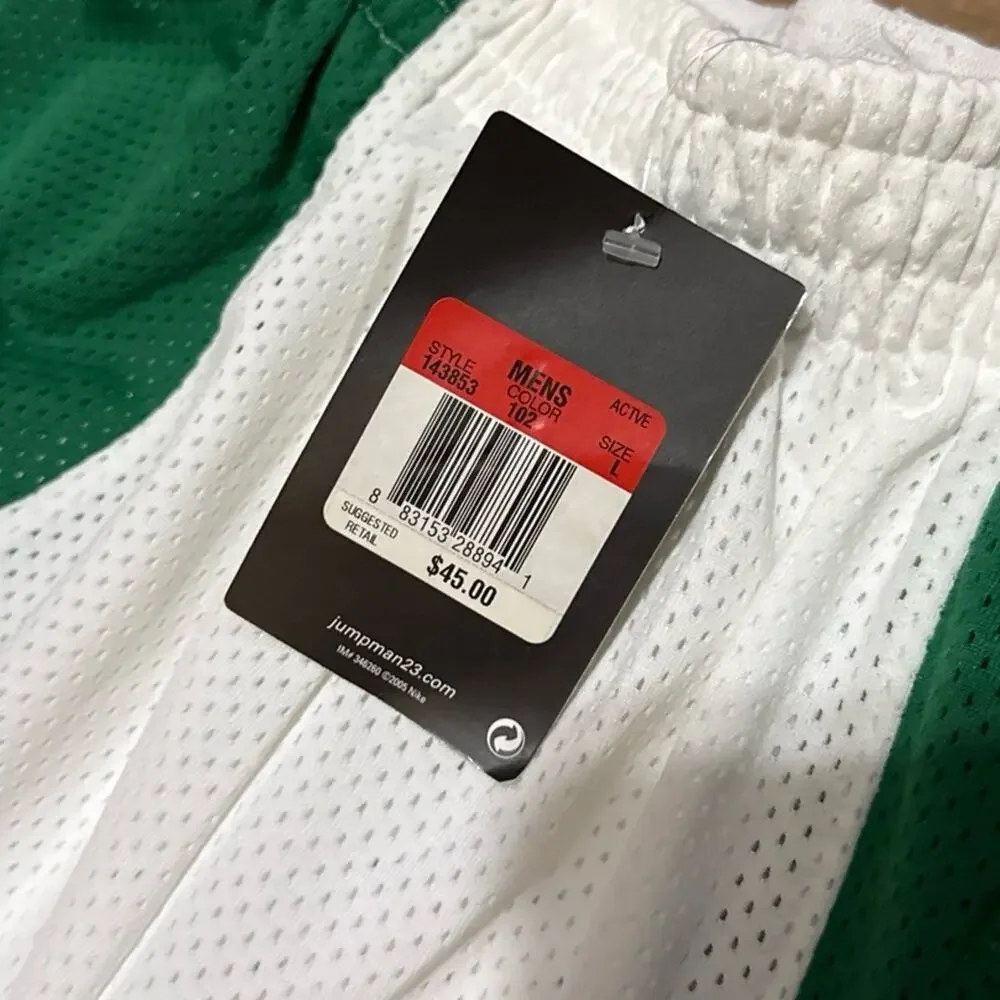 2005 Air Jordan 23 Mesh Green White Basketball 143853-102 Shorts